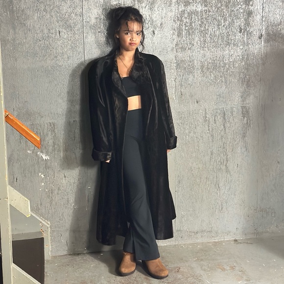 Vintage Jackets & Blazers - Elegant Black Women's Coat